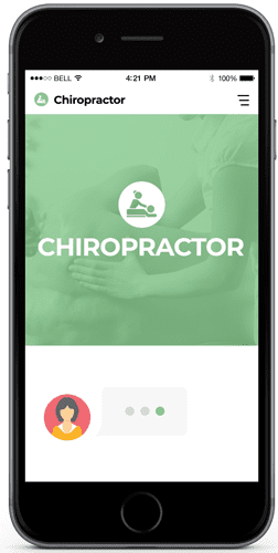 Website Chat for Chiropractor