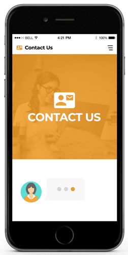 Website Chat for Contact Us