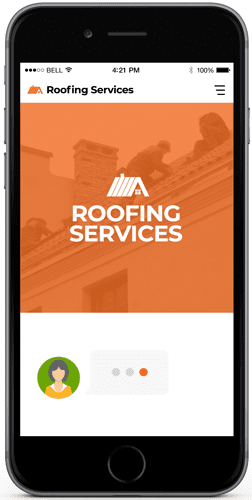 Website Chat for Roofing Company