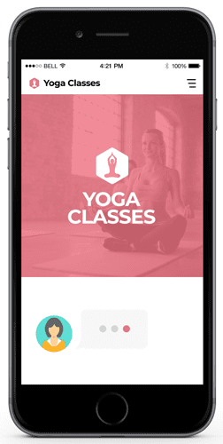 Website Chat for Yoga Studio